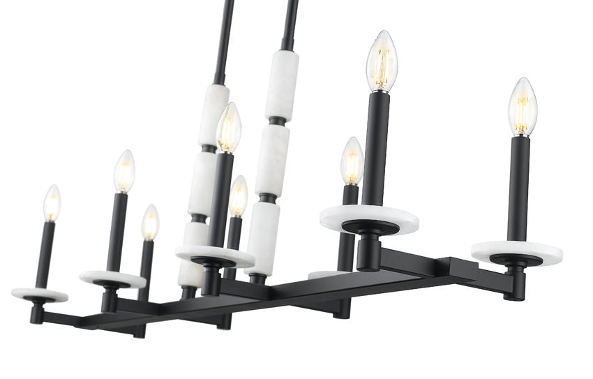 Z-Lite Kaden Linear Chandelier Interior Lifestyle Angle | Lighting House Orillia