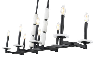 Z-Lite Kaden Linear Chandelier Interior Lifestyle Angle | Lighting House Orillia