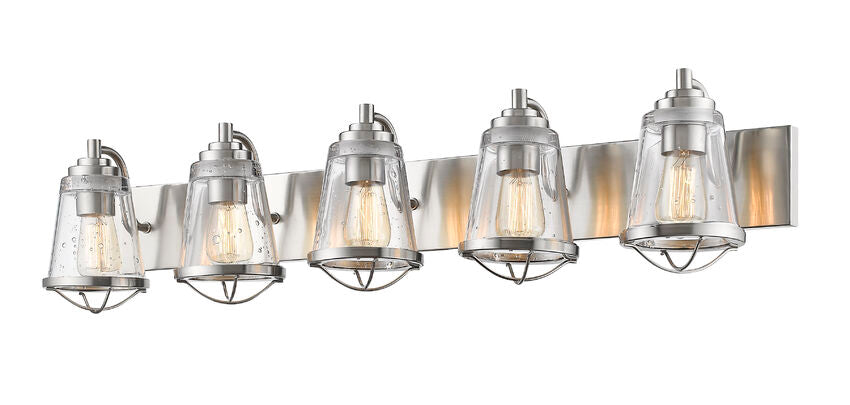 Z-Lite Mariner Vanity Light 5-Light Brushed Nickel