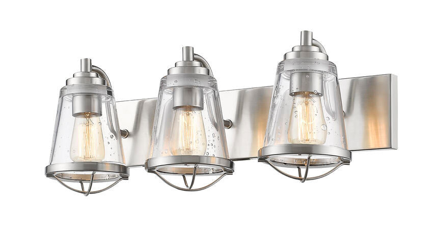 Z-Lite Mariner Vanity Light 3-Light Brushed Nickel