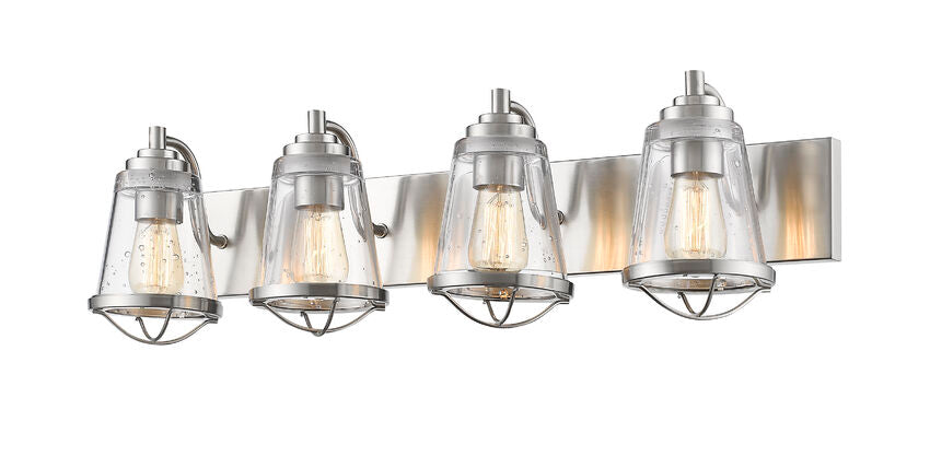 Z-Lite Mariner Vanity Light 4-Light Brushed Nickel