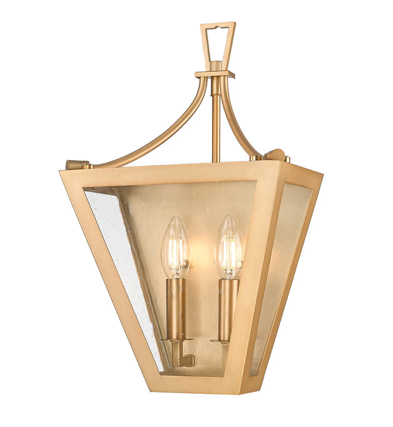 Z-Lite Wall Sconce Montalcino Rubbed Brass - Lighting House Orillia