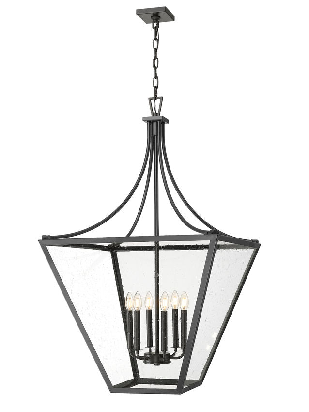 Z-Lite Chandelier Montalcino 6 Light Iron Ore - Lighting House Orillia