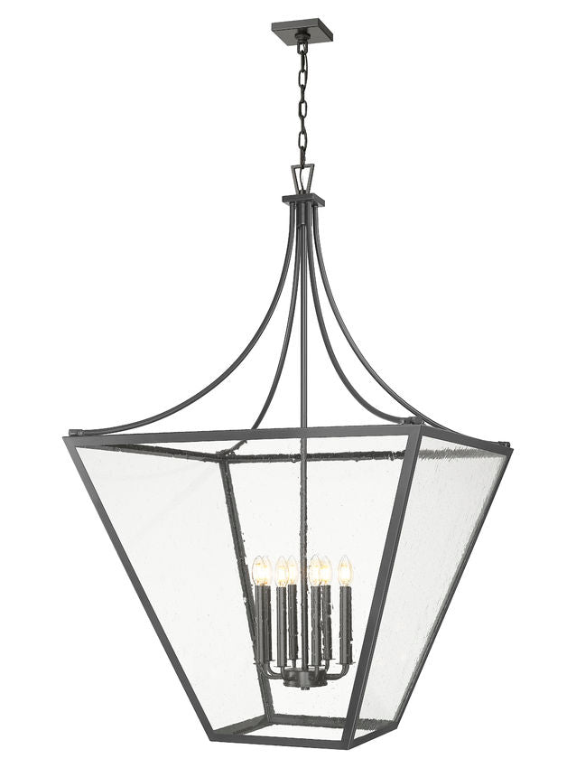 Z-Lite Chandelier Montalcino 8 Light Iron Ore - Lighting House Orillia
