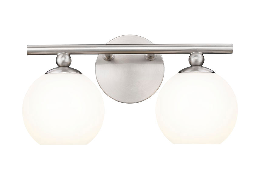 Z-Lite Neoma Vanity Light 2-Light Brushed Nickel | Lighting House Orillia