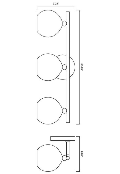 Z-Lite Neoma Vanity Light Dimensions