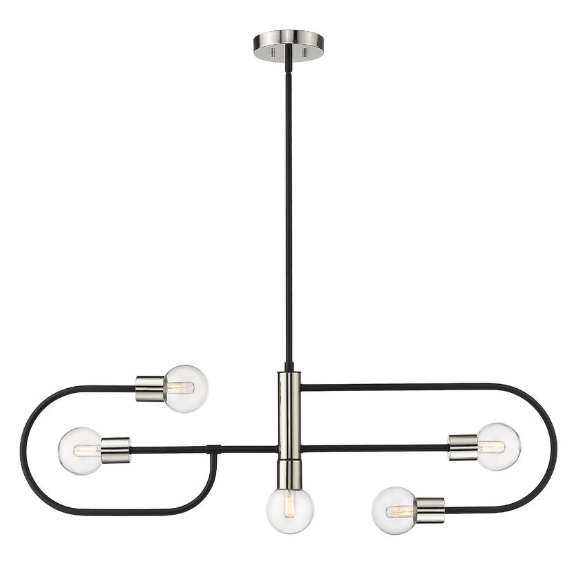 Z-Lite Neutra Linear Chandelier Kitchen Island Interior Lifestyle | Lighting House Orillia