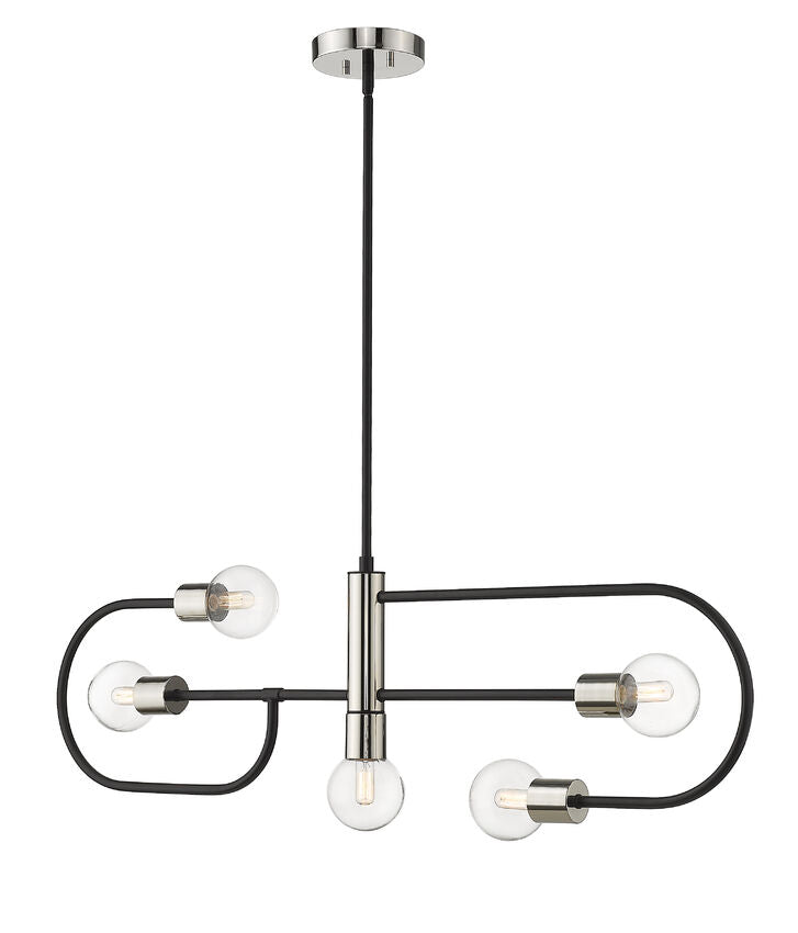 Z-Lite Neutra Linear Chandelier Dining Room Interior Lifestyle | Lighting House Orillia