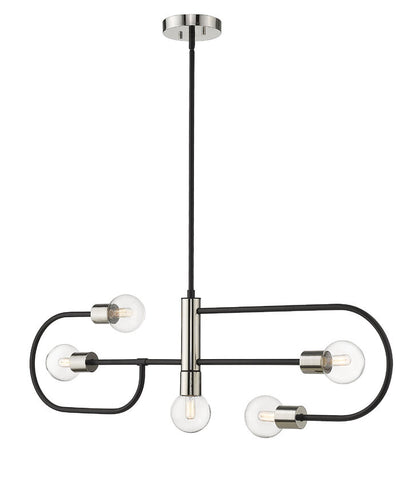 Z-Lite Neutra Linear Chandelier Dining Room Interior Lifestyle | Lighting House Orillia
