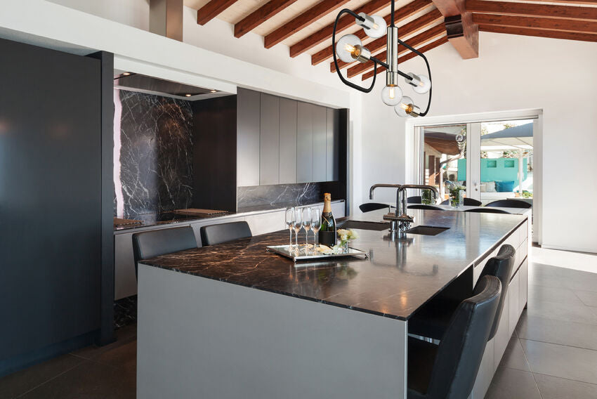Z-Lite Neutra Linear Chandelier Globe Detail | Lighting House Orillia