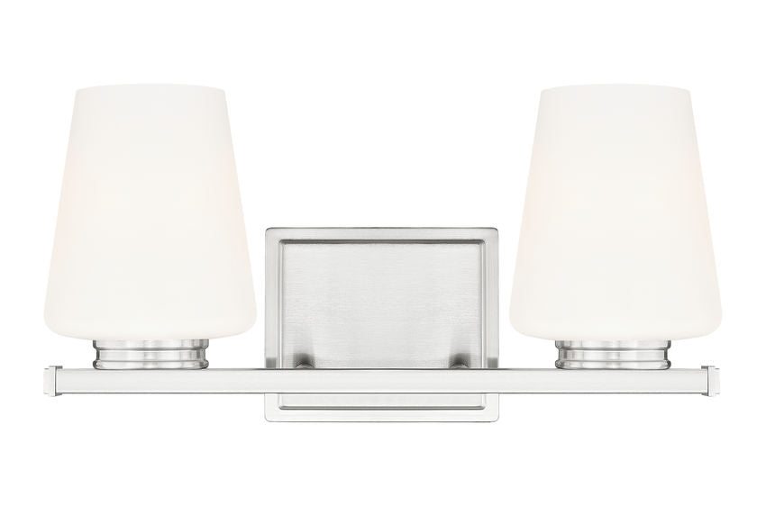 Z-Lite Nextra Vanity Light 2-Light Brushed Nickel | Lighting House Orillia