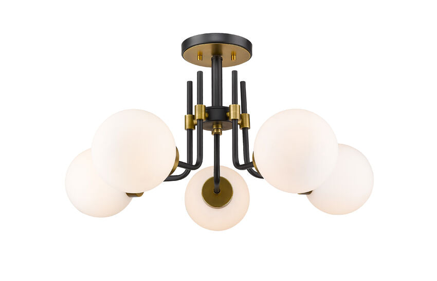 Z-Lite Parsons Semi-Flush Mount, Mid-Century Modern, View 4 | Lighting House Orillia