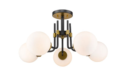 Z-Lite Parsons Semi-Flush Mount, Mid-Century Modern, View 4 | Lighting House Orillia