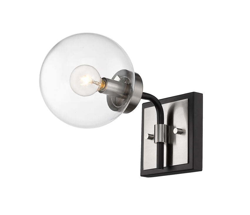 Z-Lite Parsons Wall Sconce Matte Black Brushed Nickel | Lighting House Orillia