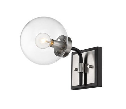 Z-Lite Parsons Wall Sconce Matte Black Brushed Nickel | Lighting House Orillia