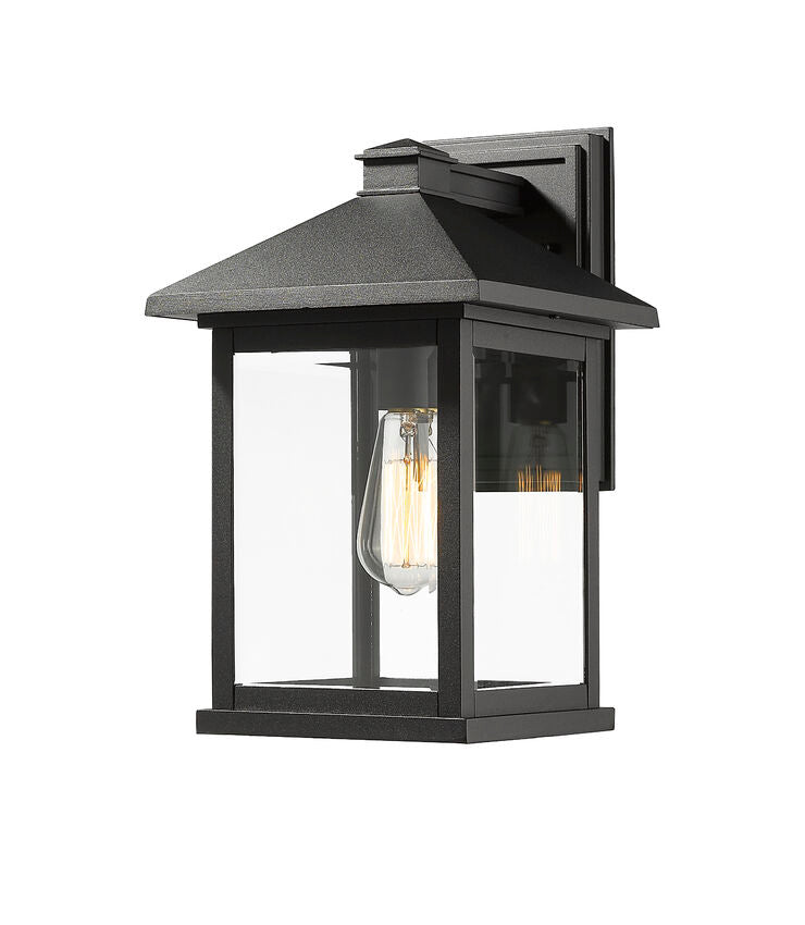 Z-Lite Portland Outdoor Wall Light Big Black | Lighting House Orillia