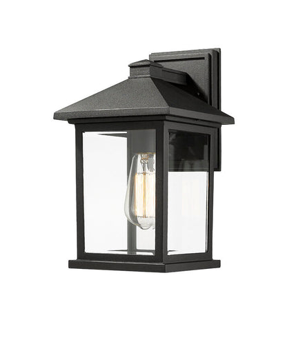 Z-Lite Portland Outdoor Wall Light Medium Black | Lighting House Orillia
