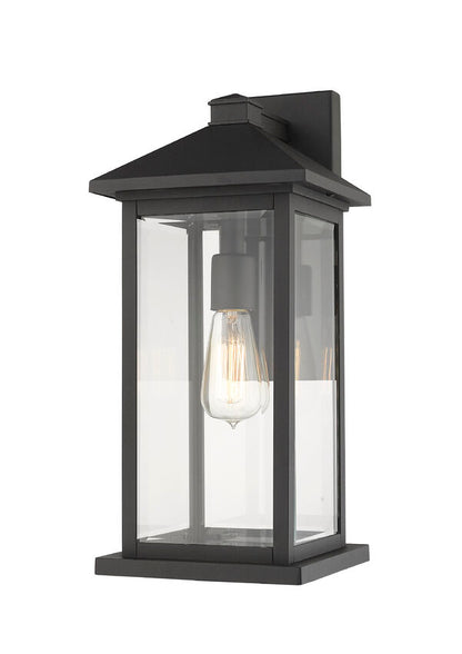 Z-Lite Portland Outdoor Wall Light Medium XL Black | Lighting House Orillia
