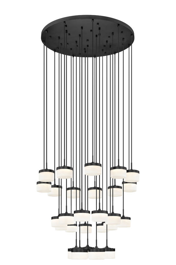 Z-Lite Renaud LED 27 Light Round Matte Black - Lighting House Orillia