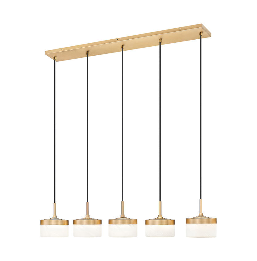 Z-Lite Renaud LED 5 Light Linear Modern Gold - Lighting House Orillia