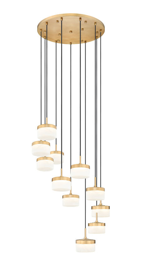 Z-Lite Renaud LED 11 Light Round Modern Gold - Lighting House Orillia