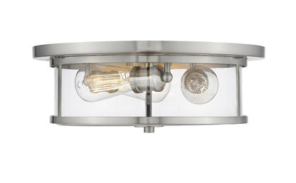 Z-Lite Savannah Flush Mount Brushed Nickel | Lighting House Orillia