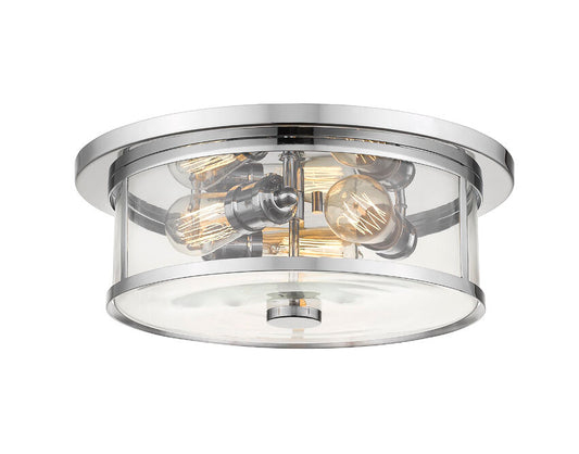 Z-Lite Savannah Flush Mount Hallway Interior Lifestyle | Lighting House Orillia