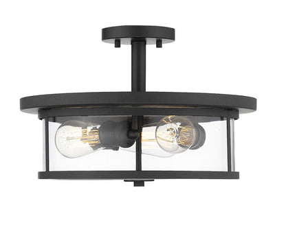 Z-Lite Savannah Semi-Flush Mount Bronze | Lighting House Orillia