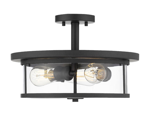 Z-Lite Savannah Semi-Flush Mount Bronze | Lighting House Orillia