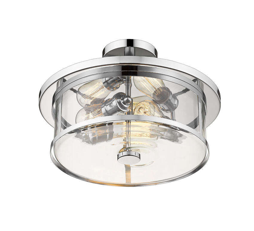 Z-Lite Savannah Semi-Flush Mount Kitchen Interior Lifestyle | Lighting House Orillia