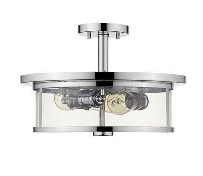 Z-Lite Savannah Semi-Flush Mount Night Lighting | Lighting House Orillia