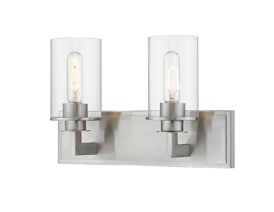 Z-Lite Savannah Vanity Light 2-Light Brushed Nickel | Lighting House Orillia