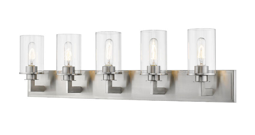 Z-Lite Savannah Vanity Light 5-Light Brushed Nickel