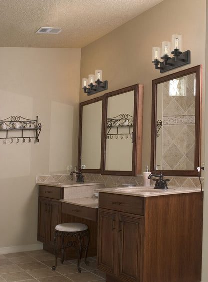 Z-Lite Savannah Vanity Light Glass Detail