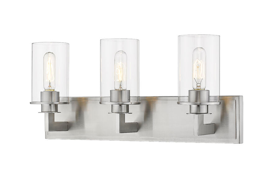 Z-Lite Savannah Vanity Light 3-Light Brushed Nickel