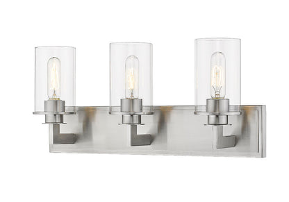 Z-Lite Savannah Vanity Light 3-Light Brushed Nickel