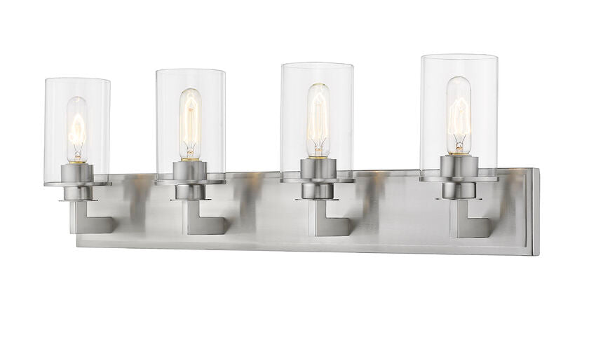Z-Lite Savannah Vanity Light 4-Light Brushed Nickel