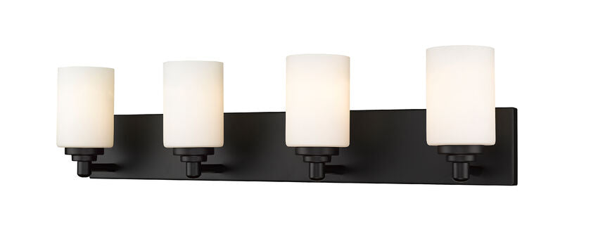 Z-Lite Soledad Vanity Light 4-Light Matte Black