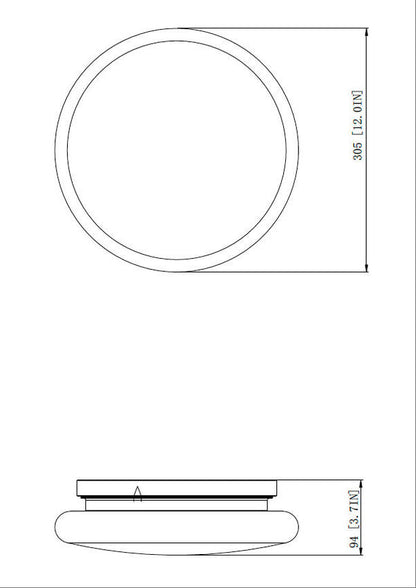 Z-Lite Soleil Flush Mount Diffuser Detail