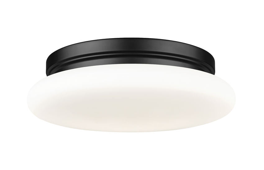 Z-Lite Soleil Flush Mount 12 inch Matte Black