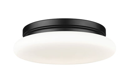 Z-Lite Soleil Flush Mount 12 inch Matte Black