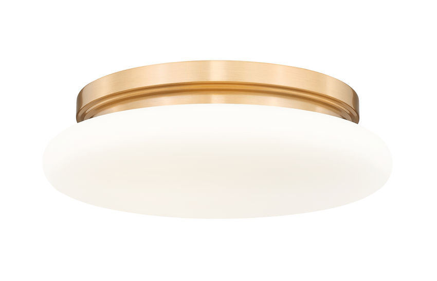 Z-Lite Soleil Flush Mount 12 inch Modern Gold