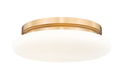 Z-Lite Soleil Flush Mount 12 inch Modern Gold