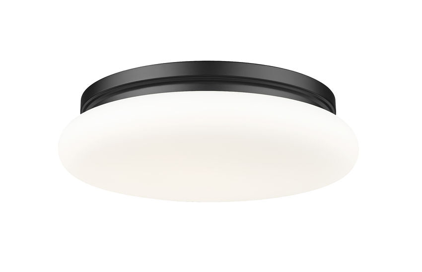 Z-Lite Soleil Flush Mount 16 inch Matte Black