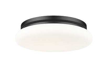 Z-Lite Soleil Flush Mount 16 inch Matte Black