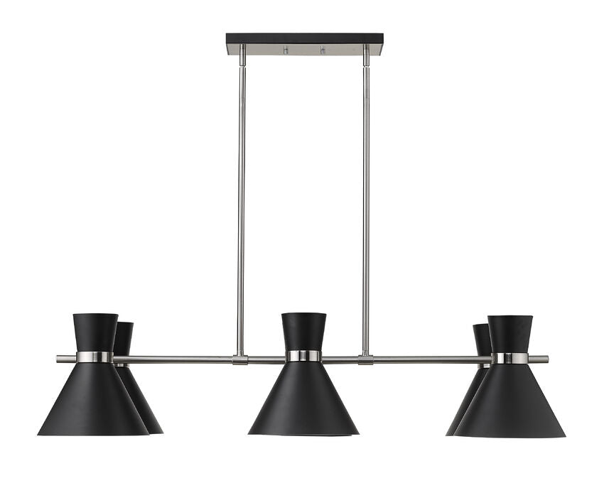 Z-Lite Soriano Linear Chandelier Kitchen Island Interior Lifestyle | Lighting House Orillia