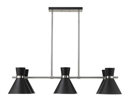 Z-Lite Soriano Linear Chandelier Kitchen Island Interior Lifestyle | Lighting House Orillia