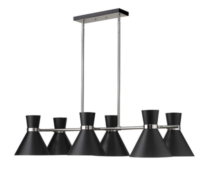 Z-Lite Soriano Linear Chandelier Dining Room Interior Lifestyle | Lighting House Orillia