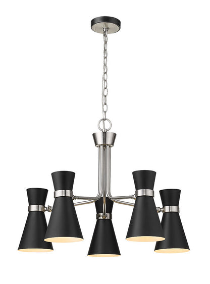 Z-Lite Soriano Chandelier 5-Light Brushed Nickel | Lighting House Orillia