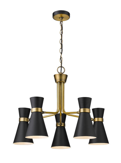 Z-Lite Soriano Chandelier 5-Light Heritage Brass | Lighting House Orillia